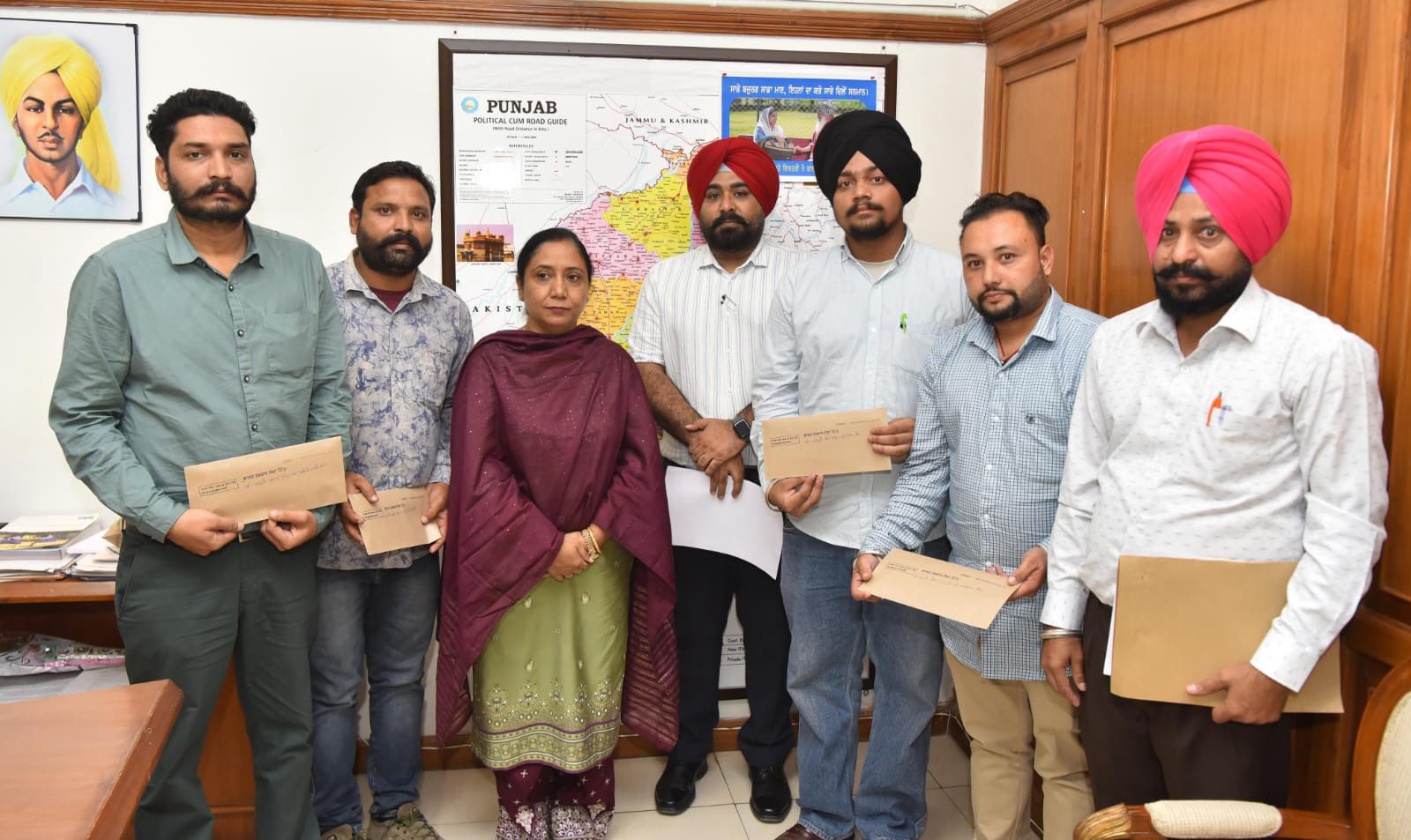 Cabinet Minister Dr Baljit Kaur gives appointment letters to the candidate on compassionate grounds.