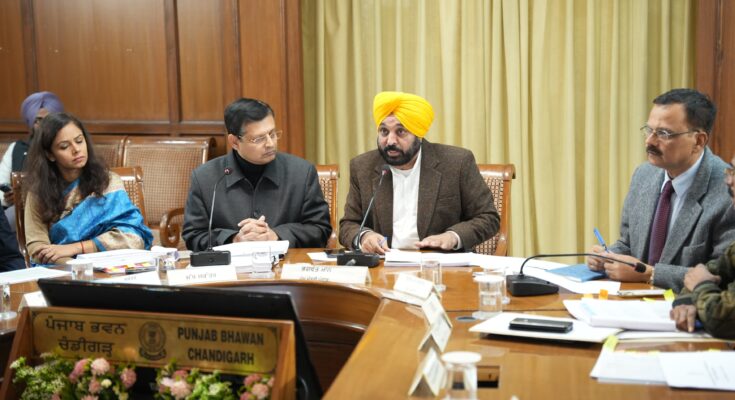 Punjab Chief Minister Bhagwant Singh Mann on Wednesday held a high level meeting with the Deputy Commissioners from all the districts