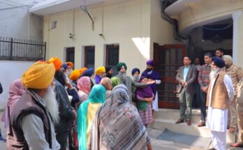 Deputy Commissioner Mr. Ghansham Thori interacting with the representatives of Village Defense Committees.