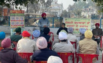 A training camp was organized at village Jalal to protect crops from the effects of climate change