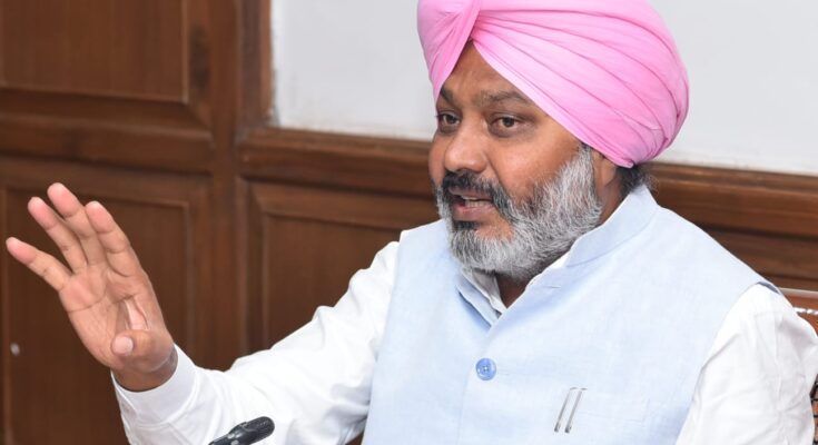 Punjab Finance, Planning, Excise and Taxation Minister Advocate Harpal Singh Cheema