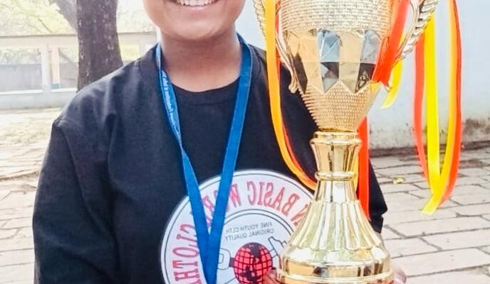 Mandeep Kaur for won gold medal in the Gatka competition held in Chhattisgarh.