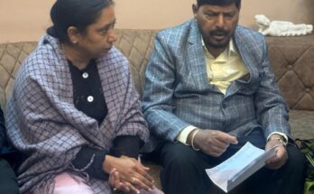 Dr. Baljit Kaur during the conversation with union minister Athawale.