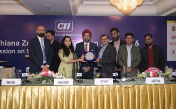 DC Ludhiana Sakshi Sawhney Interacting with the industrialists here at the Ludhiana Zonal Annual Session-2024-25 by Confederation of Indian Industry (CII),