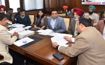 Jimpa directs to provide canal water projects to Hoshiarpur & adjoining villages of Kandi region