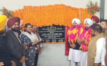 Local Government and Parliamentary Affairs Minister Balkar Singh inaugurates the new bus stand at Dharamkot