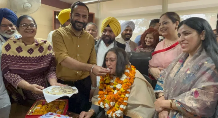 IN PRESENCE OF CABINET MINISTER MEET HAYER, RAJ LALI GILL ASSUMES THE CHARGE AS CHAIRPERSON OF THE PUNJAB STATE COMMISSION FOR WOMEN