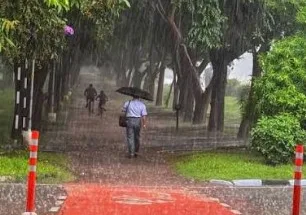 Light monsoon rains in Chandigarh and surrounding areas provide considerable relief from the scorching heat and humidity.