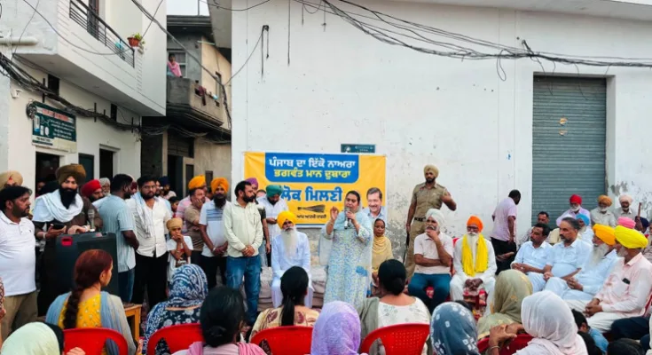 MLA Bharaj announces grant of Rs. 10 lakh for construction of public shed in village Jhaneri