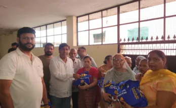 MLA Jimpa distributed ration kits to needy families of village Bassi Purani