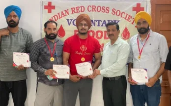 Blood donation camp organized at District Red Cross Society, Gurdaspur