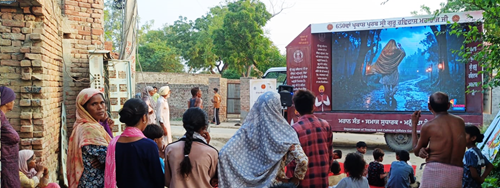 Documentary based on the life of Guru Ravidas Ji screened at Ram Nagar Dhani