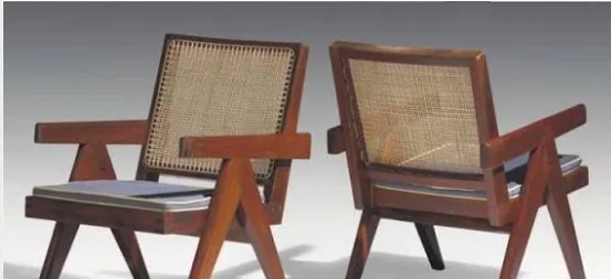 Eight original furniture items designed by Pierre Jeanneret are being auctioned in the United States on August 13.