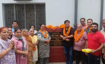 MLA Jimpa inaugurated the construction work of interlocking streets in Thathiara Mohalla of Bahadurpur