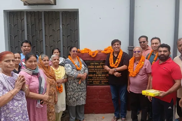 MLA Jimpa inaugurated the construction work of interlocking streets in Thathiara Mohalla of Bahadurpur