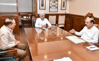 Mohinder Bhagat reviews the progress of schemes related to beekeeping, sericulture and mushroom production