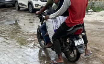 Traffic police issues challans for 42 vehicles without number plates, triple riding and illegal parking