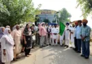 Cabinet Minister Harbhajan Singh ETO flags off the Chief Minister's pilgrimage bus from village Talwandi Dogran