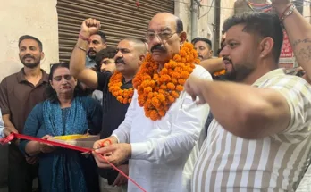 Cabinet Minister launches construction of road to be built at a cost of over Rs 18 lakh