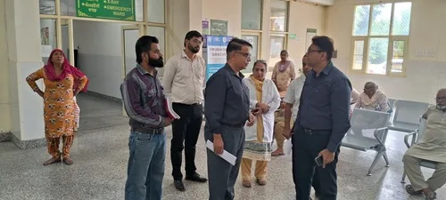 Civil Surgeon Rupnagar visited SDH Sri Chamkaur Sahib