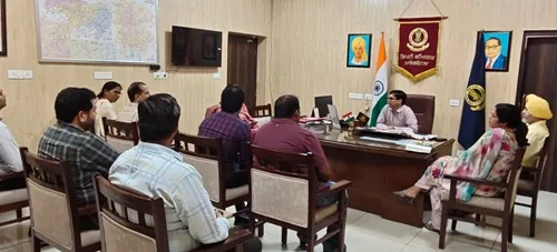 Deputy Commissioner holds review meeting with various departments to increase registration and participation of players for district level games