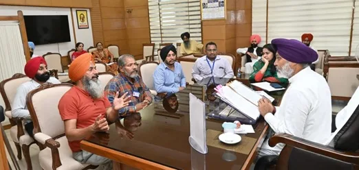 ਵਿੱਤ ਮੰਤਰੀ ਹਰਪਾਲ ਸਿੰਘ ਚੀਮਾ ਵੱਲੋਂ ਮੁਲਾਜ਼ਮ ਯੂਨੀਅਨਾਂ ਨਾਲ ਮੀਟਿੰਗਾਂ