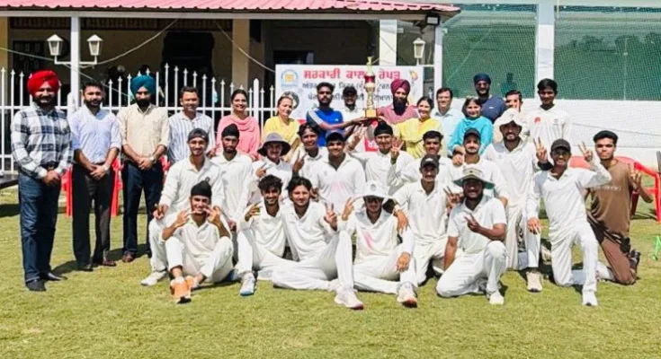 Government College Ropar won first place in the Inter-College Zone 'C' Cricket Competition.