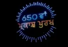 A grand show of 500 drones was organized at Jaito to commemorate the 650th birth anniversary of Sri Guru Ravidas Ji.