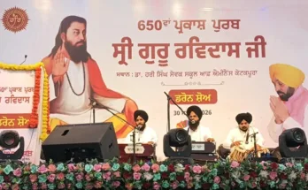 A grand show was organized at Kotkapura dedicated to the 650th birth anniversary of Sri Guru Ravidas Ji.