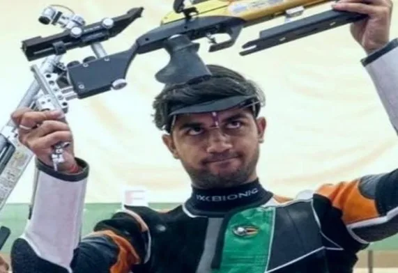 Himanshu Dhillon, a resident of village Dahola in Jind district, performed brilliantly in shooting at the Asian Games 2026 held in Nagoya, Japan.