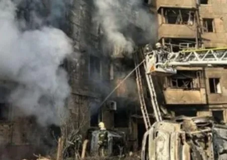 Missile and drone attacks by Russia on Kiev and surrounding areas