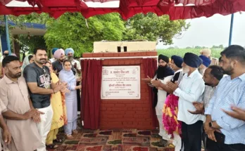 MLA Narinder Kaur Bharaj lays foundation stone of two roads to be constructed at a cost of Rs. 2.39 crore