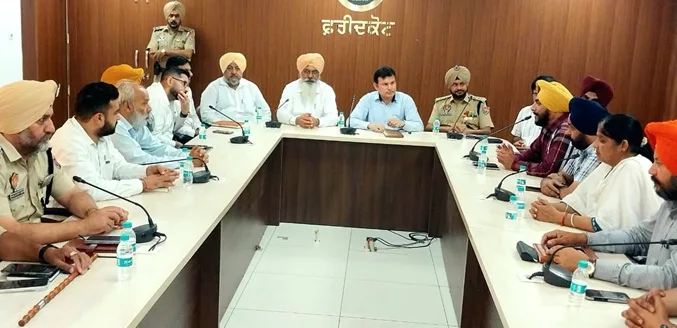 MLA S. Gurdit Singh Sekhon, Deputy Commissioner and SSP thanked the institutions, officials and the general public for the success of Baba Sheikh Farid Aagman Purb.