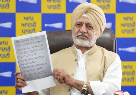 Who transferred ₹1 lakh from SGPC Secretary's account to Bahraini woman's account? SGPC President Harjinder Singh Dhami should answer: Baltej Pannu
