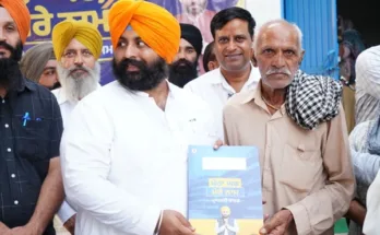 72 houses of Massewal village got ownership rights under “Mera Ghar Mere Naam”, Cabinet Minister Harjot Singh Bains gave property cards