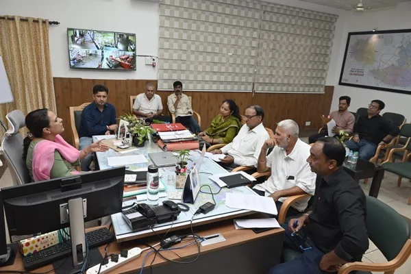 Additional District Election Officer holds meeting with representatives of political parties regarding rationalization of polling stations