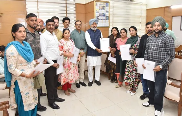 Bhagwant Mann government distributes appointment letters to 9 candidates on compassionate grounds in the Transport Department