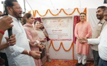 Cabinet Minister Aman Arora lays foundation stone of development works worth Rs. 4 crore 43 lakh