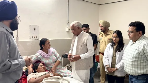 Cabinet Minister Barinder Kumar Goyal expresses deep grief over the death of eight persons in Alisher road accident