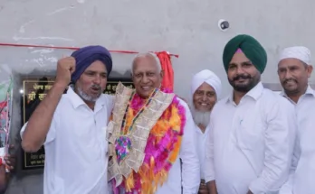 Cabinet Minister Barinder Kumar Goyal inaugurated Sri Guru Ravidas Dharamshala in village Kalian