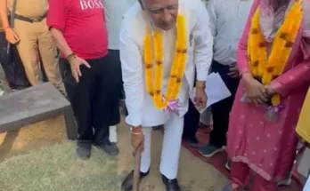 Cabinet Minister Barinder Kumar Goyal launches work on installation of two steel foot bridges in Lehra constituency