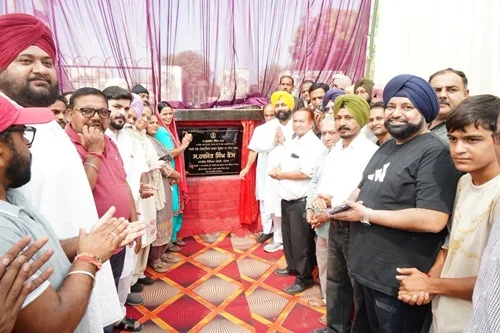 Cabinet Minister Harjot Bains inaugurated the cricket box in Ward No. 14