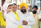 Cabinet Minister Harjot Singh Bains attended the Sri Sai Sandhya event.