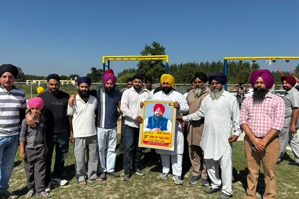 Cabinet Minister Harjot Singh Bains inaugurated various development works including the Chief Minister's Playground built at a cost of Rs. 46 lakhs in village Gajpur Bela.