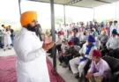 Cabinet Minister Harjot Singh Bains listened to the problems of the people during a public meeting in village Khanpur.