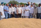 Cabinet Minister Lal Chand Kataruchak reviewed the paddy procurement arrangements in Faridkot