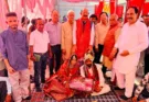 Cabinet Minister Mohinder Bhagat attended the wedding ceremony of six needy couples and blessed the newlyweds.