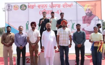 Chairman Dalvir Singh Dhillon reached the playing field and encouraged the players.