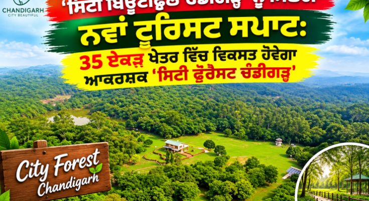 'City Beautiful Chandigarh' will get a new tourist spot: Attractive 'City Forest Chandigarh' will be developed in an area of 35 acres