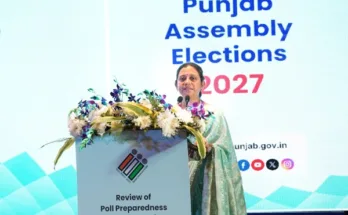 Delegation of Election Commission of India and BEL for Punjab Assembly Elections reviewed the FLC Workshop and the functioning of the implementing agencies